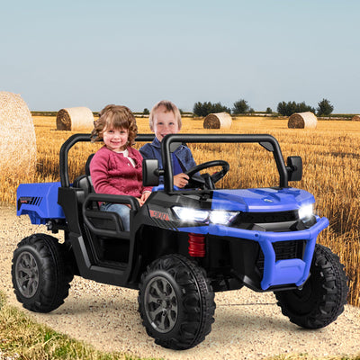 24V Remote Control Ride-On Dump Truck - Navy