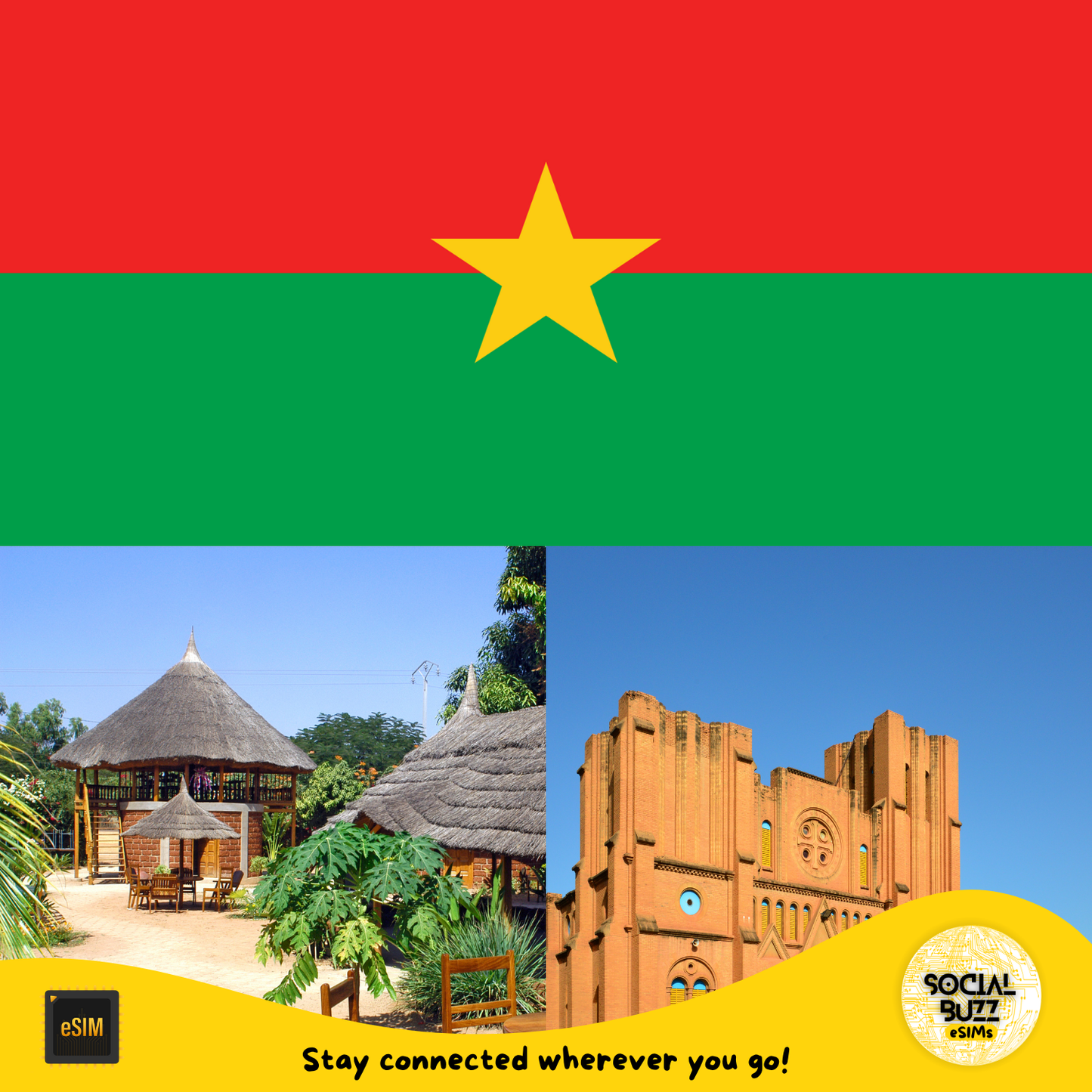 High-Speed eSIM Data Plan for Burkina Faso - Korvel