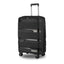 Premium 24-Inch Black Hardcase Spinner Luggage with TSA Lock - Korvel