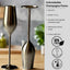 Elegant Stainless Steel Champagne Flutes (Set of 2) - Korvel
