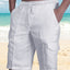 Men's Plus Size Drawstring Pocketed Shorts