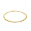 Pulsera de Corazón de Oro Amarillo de 14k - Ancho de 2.9mm