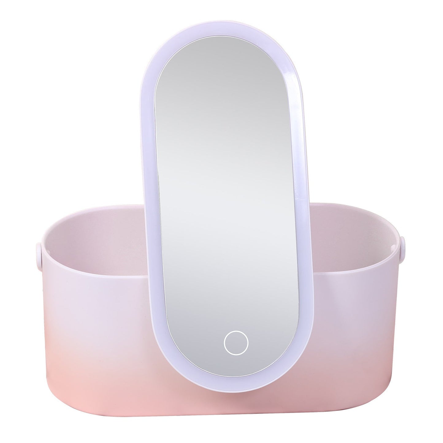 Portable LED Makeup Mirror with Storage Box