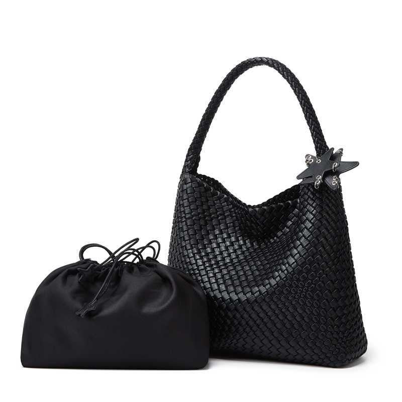 Premium Hand-woven Shopper Bag with Large Capacity
