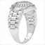 0.20 Carat Genuine White Diamond Sterling Silver Engagement Ring