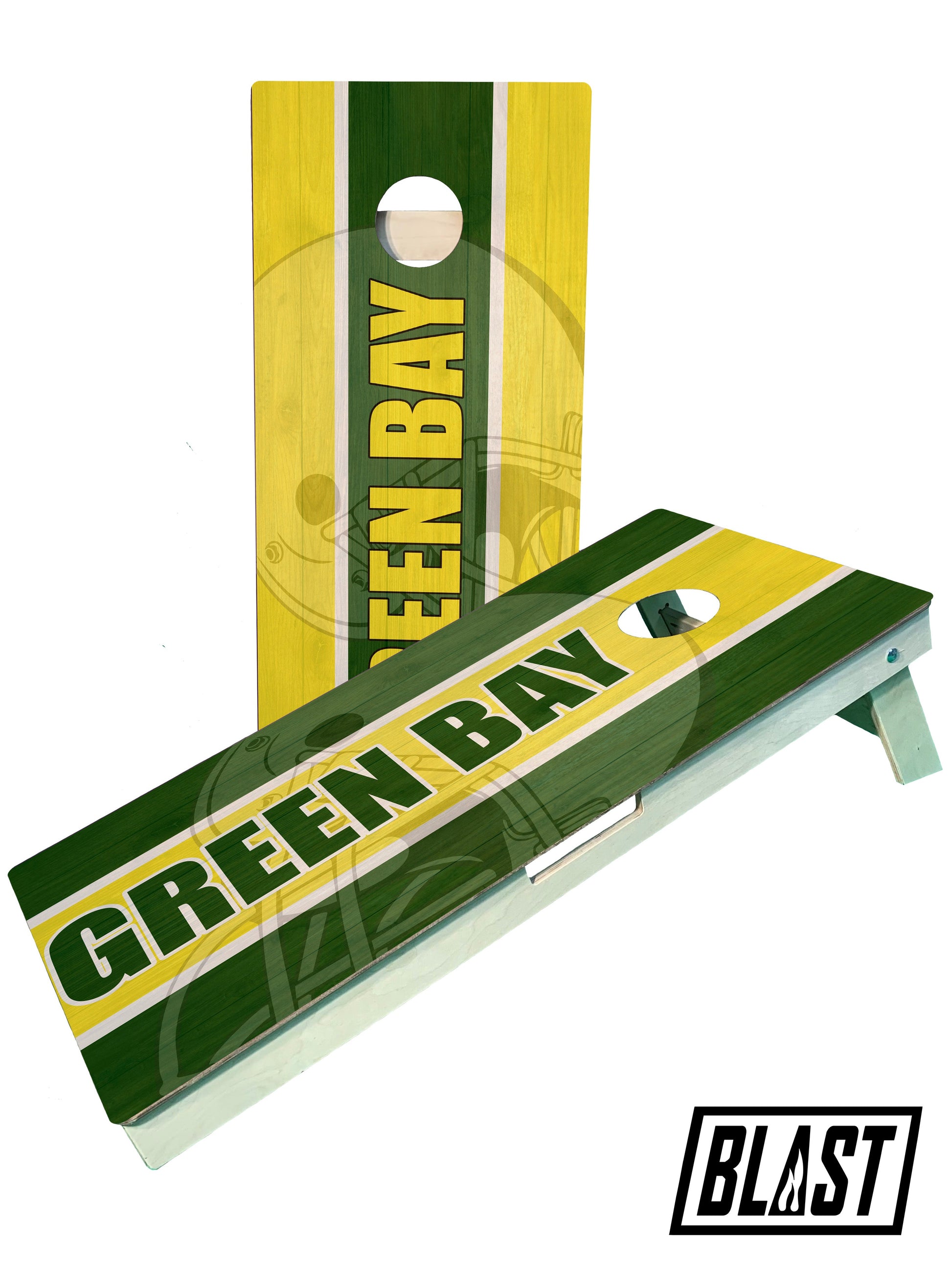 Premium Green Bay Football Team Cornhole Boards for Ultimate Tailgating Fun - Korvel
