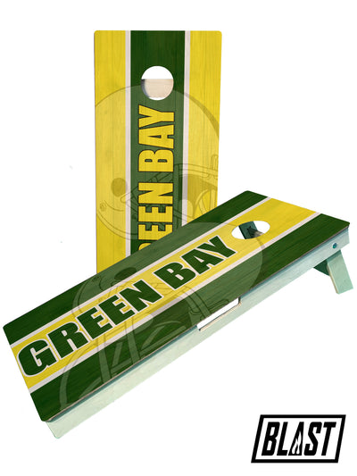 Premium Green Bay Football Team Cornhole Boards for Ultimate Tailgating Fun - Korvel