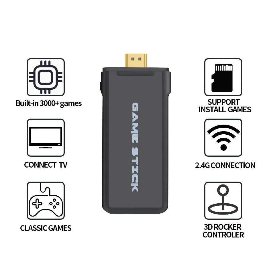 Consola de Juegos Dobles 2.4G - Juegos Clásicos Redefinidos