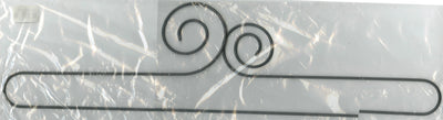 24-Inch Double Scroll Curtain Holdback in Silver