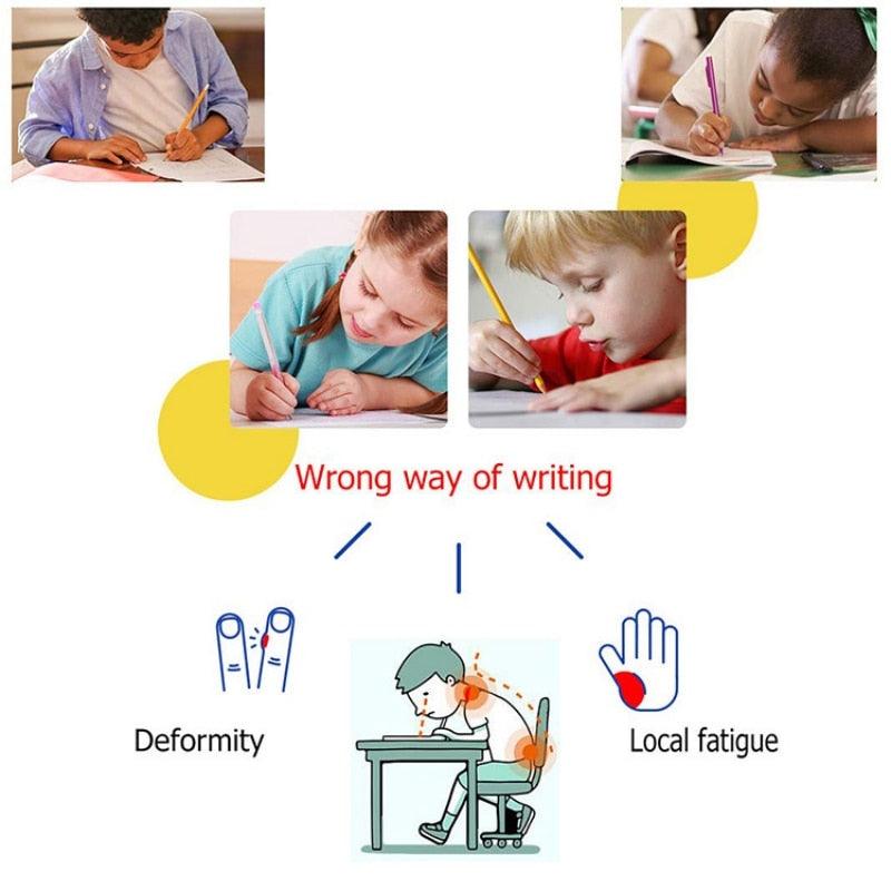 2/4Pcs Kids Silicone Pencil Grips for Handwriting Improvement - Korvel