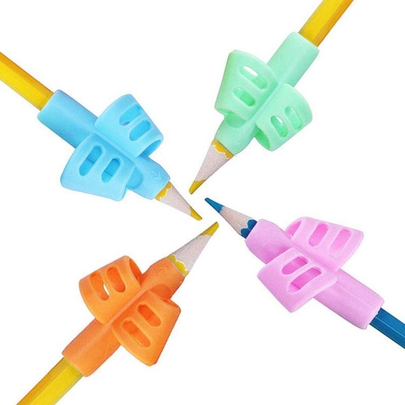 2/4Pcs Kids Silicone Pencil Grips for Handwriting Improvement - Korvel