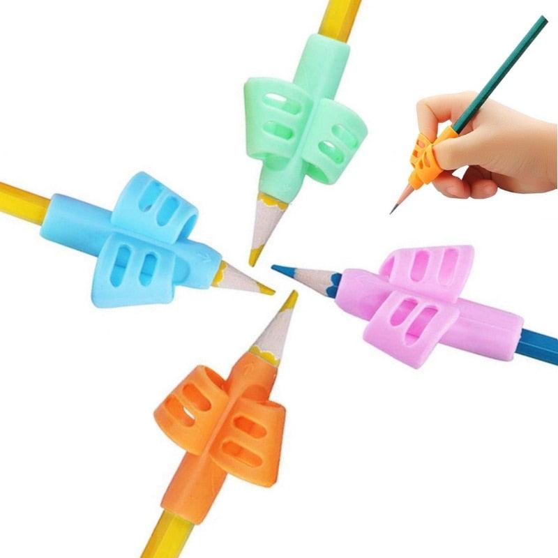 2/4Pcs Kids Silicone Pencil Grips for Handwriting Improvement - Korvel