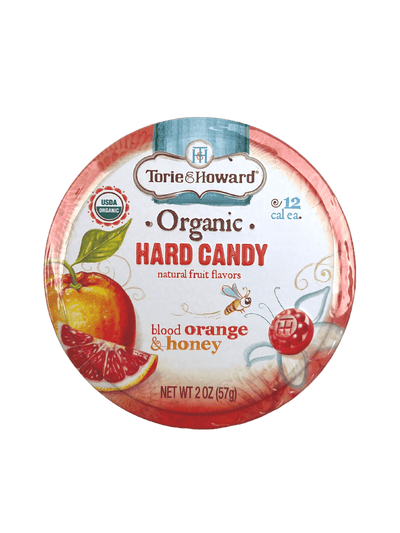 Organic Blood Orange & Honey Hard Candy - Naturally Sweetened Delight - Korvel