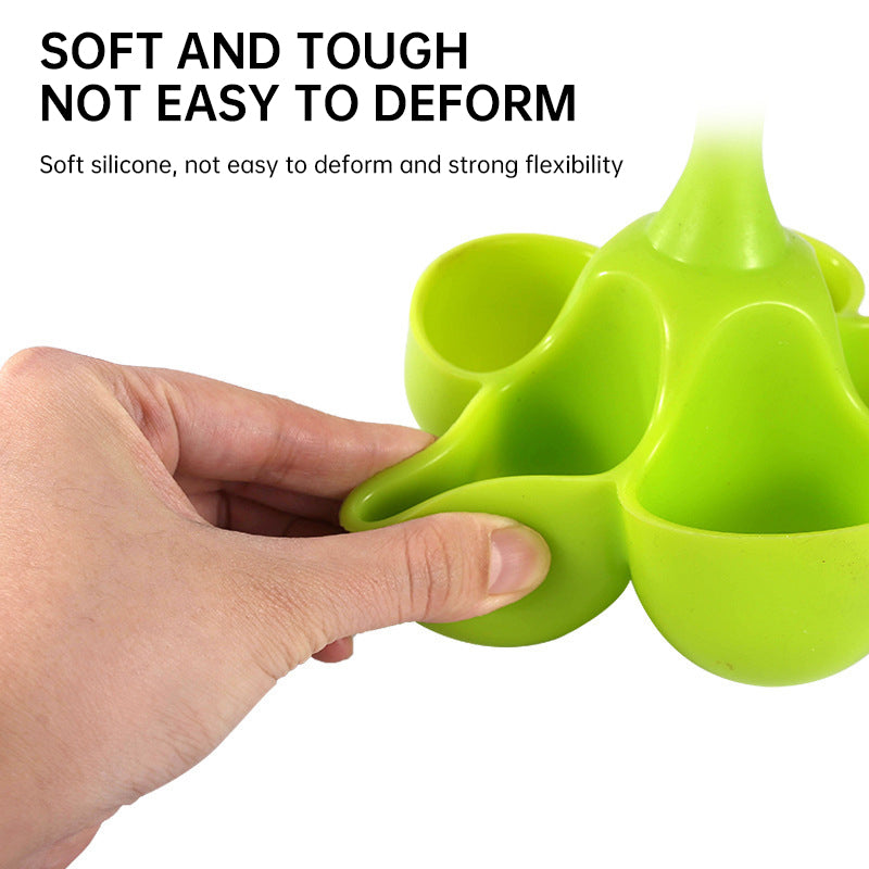 5 - Hole High - Temp Resistant Silicone Egg Cooker, Food - Grade for Making Complementary Food - Korvel