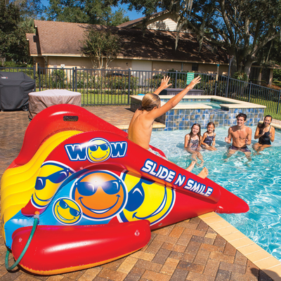 WOW Sports Slide N Smile Inflatable Pool Slide