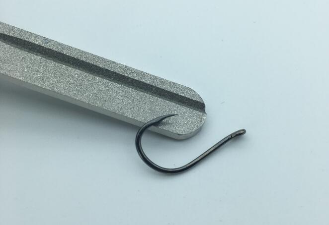 Rompin Fishing Hook Hone Sharpener Diamond for treble Fishing Hook - Korvel