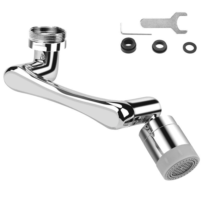 1080 °/1440 ° New Mechanical Arm Double Outlet Bubbler Universal Extension Faucet Splash Proof Washing Faucet Extender - Korvel
