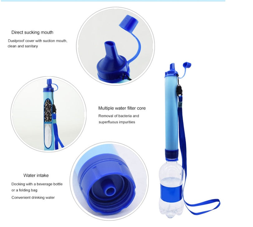 Portable Water Filter Straw for Outdoor Adventures