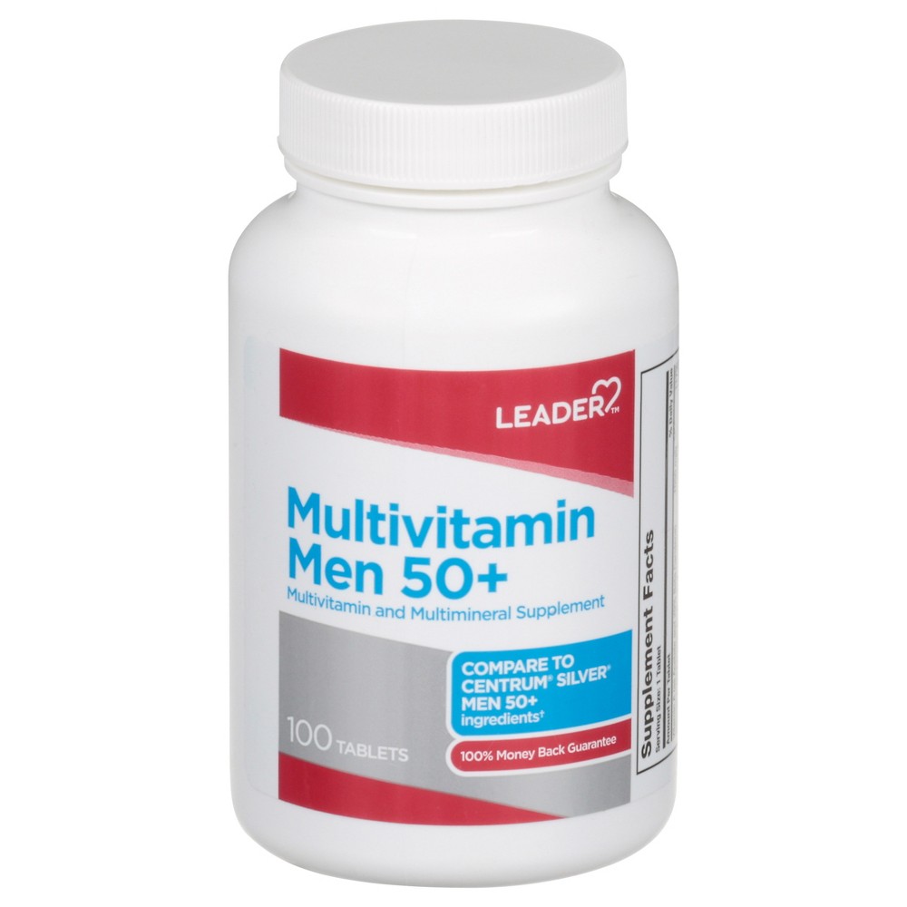 Leader Multivitamines et Multiminéraux pour Hommes 50+