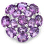 9.28 Carat Genuine Amethyst Sterling Silver Engagement Ring