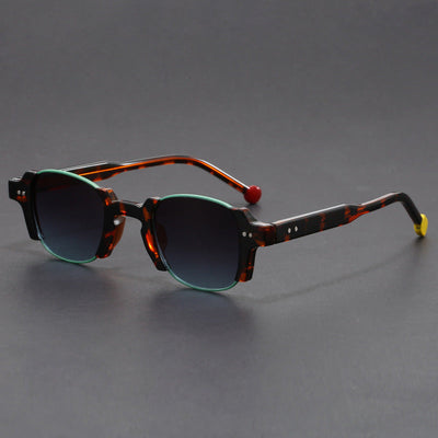 Lunettes de soleil rétro à monture carrée - Style européen et américain