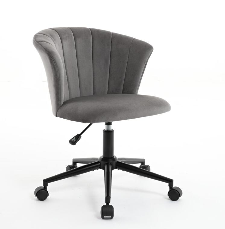 Home Office Chair, Velvet Fabric Swivel Flower Shape Computer Desk Chair for Home Office or Bedroom - Korvel