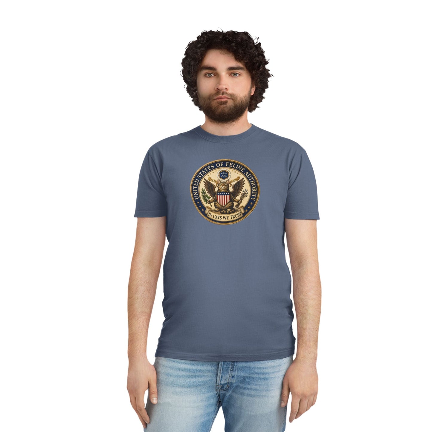 T-shirt Vintage Seal de l'Autorité Féline des États-Unis