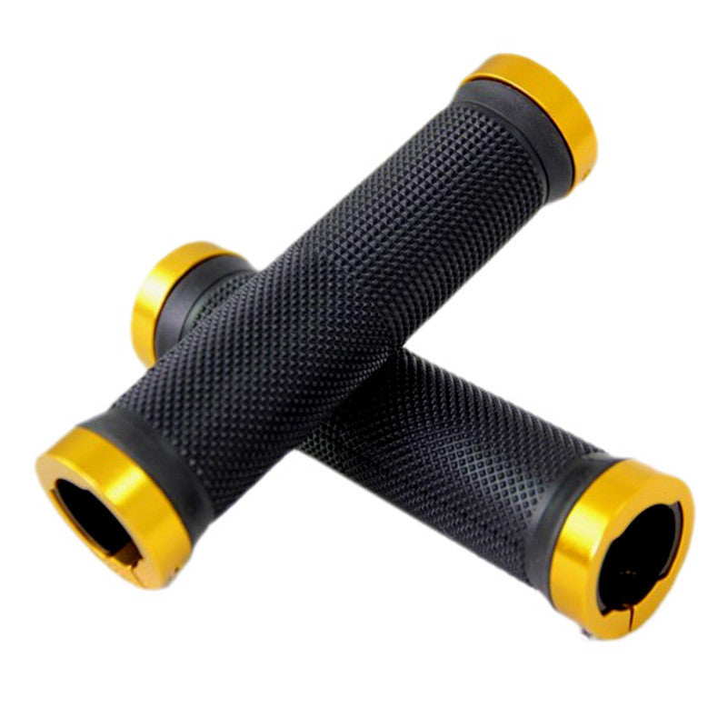 Mountain Bike Bicycle Handlebar Sleeve Vice Color Aluminum Alloy Bilateral Locking Handlebar Vice Handle Non-Slip Rubber Handlebar - Korvel
