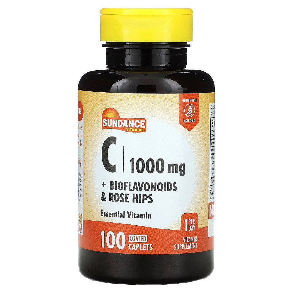 Sundance Vitamin C 1000 Mg with Bioflavonoids & Rose Hips - 100 Caplets