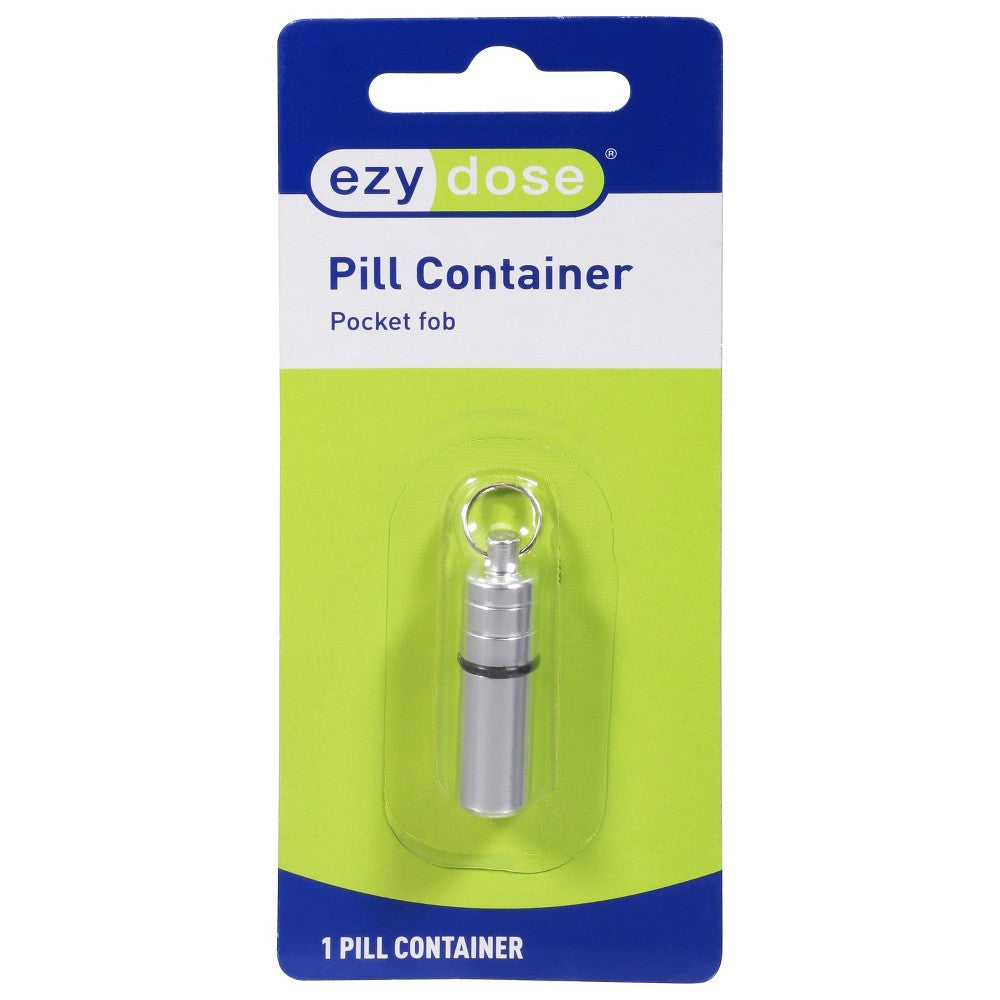 Contenedor de pastillas Ezy Dose Pocket Fob - Organizador de medicamentos conveniente
