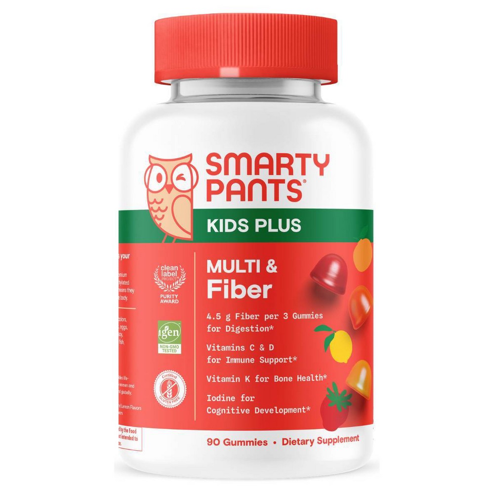 Gomitas Multivitamínicas y de Fibra SmartyPants para Niños - 90ct