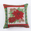 Housse de coussin de Noël tissée - Design d'élan et de bonhomme de neige