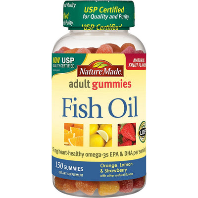 Gommes de poisson adulte Nature Made - Orange, citron et fraise