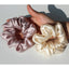 Pure Silk Large Scrunchies Ropes Hair Bands Ties Elastics Ponytail Holders for Women Girls Hair Accessories 19 Momme 3.5CM - Korvel