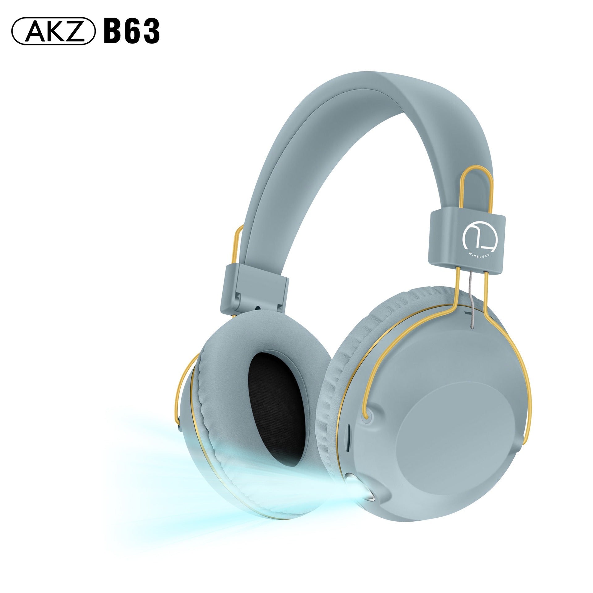 B863 Wireless Headset Bluetooth Headset Long Life Illuminated Music Headset Folding Storage - Korvel