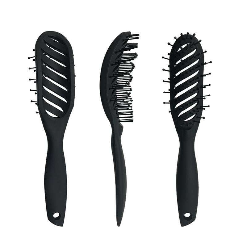 1piece Hair Brush Hair Scalp Massage Comb Handle Tangle Detangling Comb Hairdressing Styling Tools - Korvel