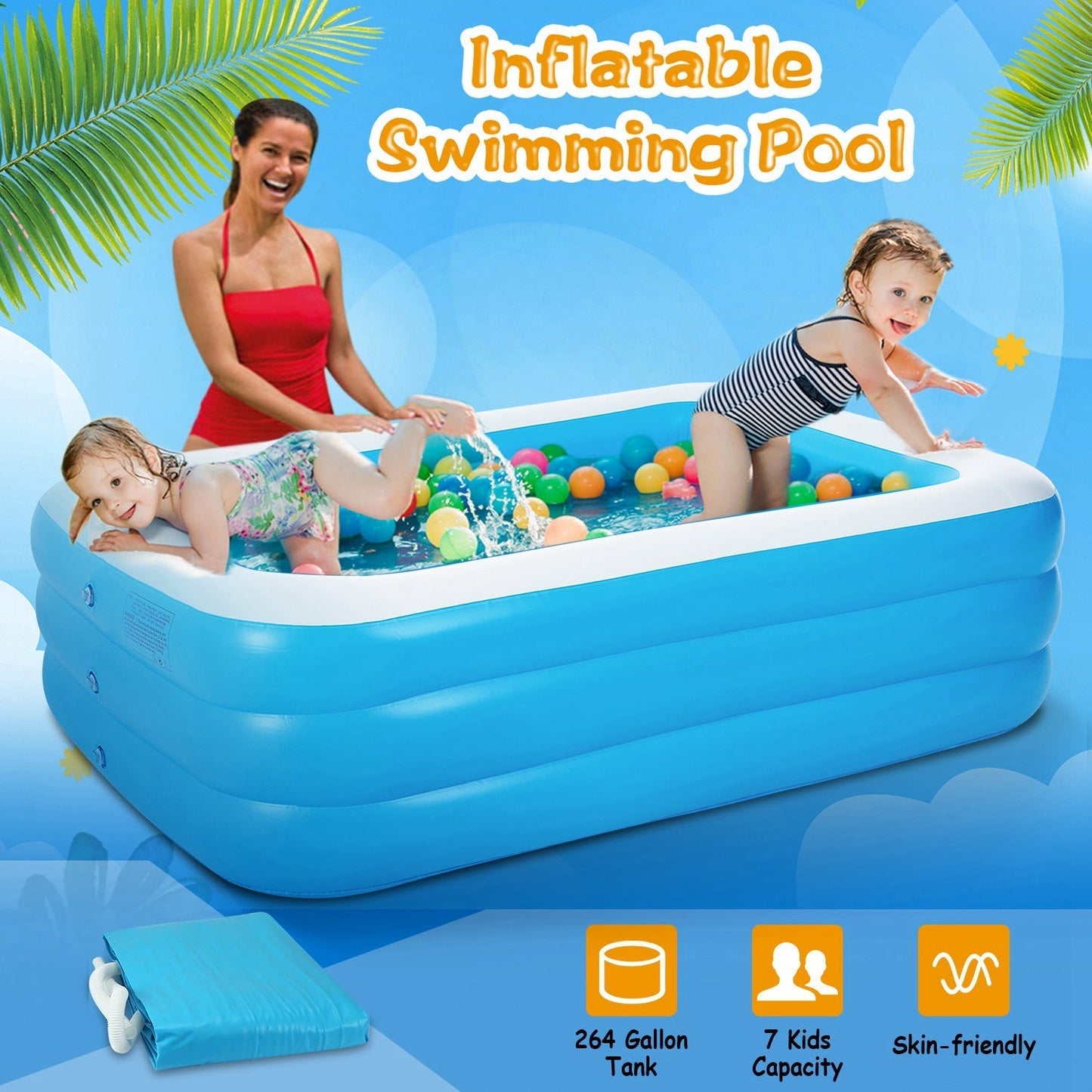 Piscina Inflable GBruno para Niños