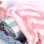 Premium Coral Fleece Bath Towel with Striped Edge