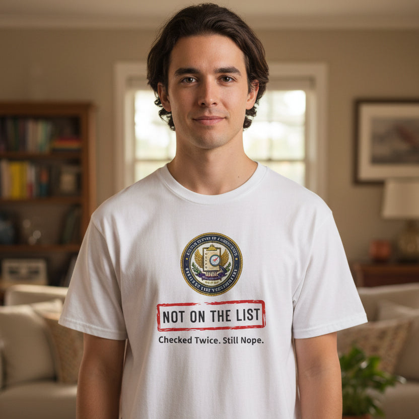 NOT ON THE LIST T-Shirt | United States of Unbothered