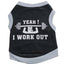 Pet Clothes Dog Clothes Cotton Sweat Weight Lifting Small Dog Pet Vest Spring And Summer - Korvel