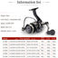New 13+1BB Fishing Spinning Reel 2000-6000 No Gap Metal Spool Gear Ratio 5.2:1  Reel Carp Fishing Gear Pesca - Korvel