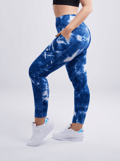 JupiterGear High-Waisted Criss-Cross Leggings with Pockets