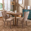 High-end Tufted Solid Wood Contemporary Velvet Upholstered Dining Chair with Wood Legs Nailhead Trim 2-Pcs Set Khaki - Korvel