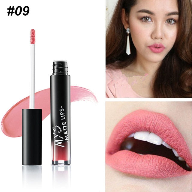 Tinte de Labios Líquido Mate MYS - Impermeable y de Larga Duración