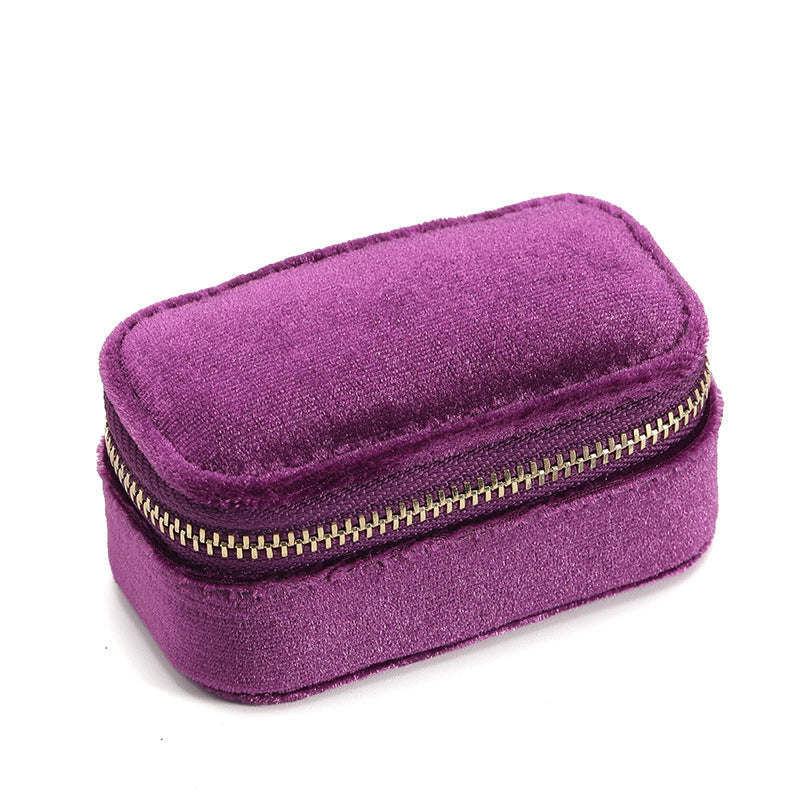 Velvet Travel Jewelry Storage Box - Portable and Stylish