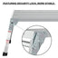 Work Platform Aluminum Portable Bench Folding Ladder ANSI Capacity 225 LBS 40" - Korvel