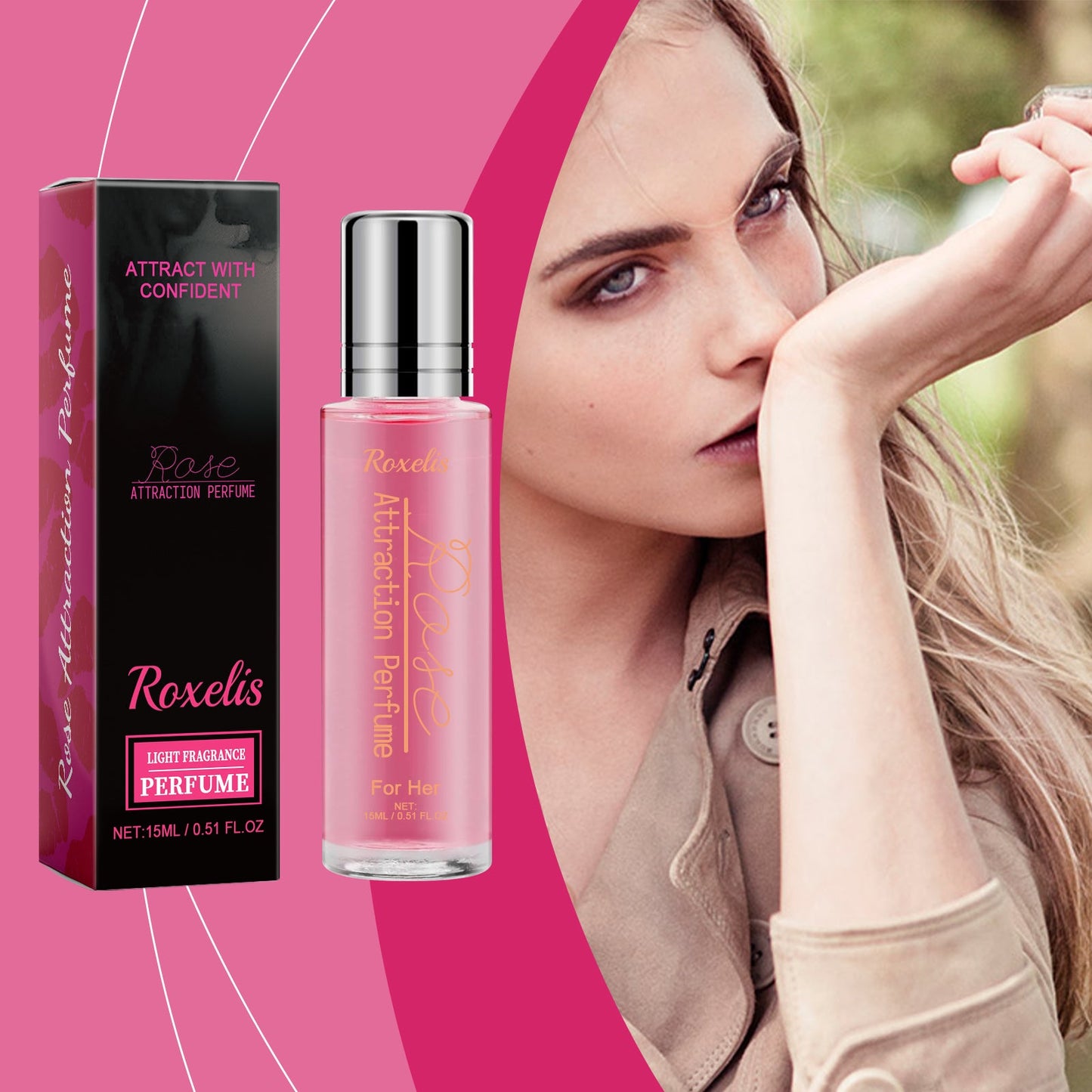 Eau de Parfum Rose Light - Parfum frais et élégant pour femmes