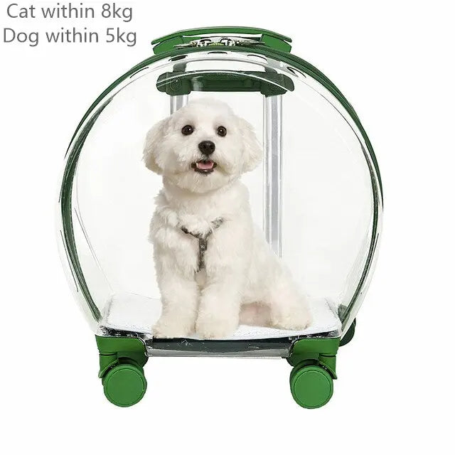 Chariot de Voyage pour Animaux de Compagnie Premium - Élégant et Fonctionnel