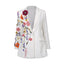 Elegant Women's Suit with 3D Floral Embroidery