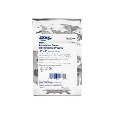 Dukal Petrolatum Dressing 3" x 9" - 50 Count